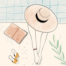 D&eacute;tente et lecture au bord de la piscine